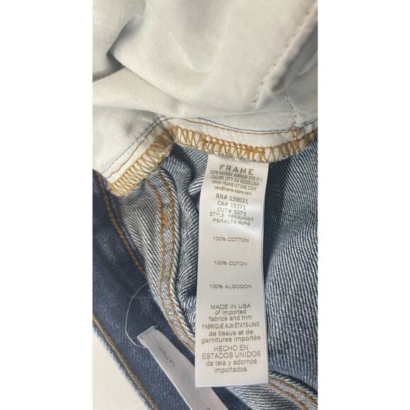 Frame Denim Heritage Le Piper Rips Crop Straight Jean 26 - Picture 6 of 9